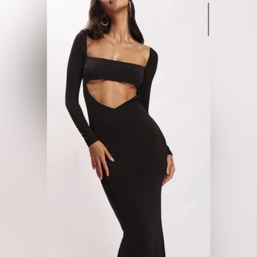 Meshki Black Cut-Out Dress